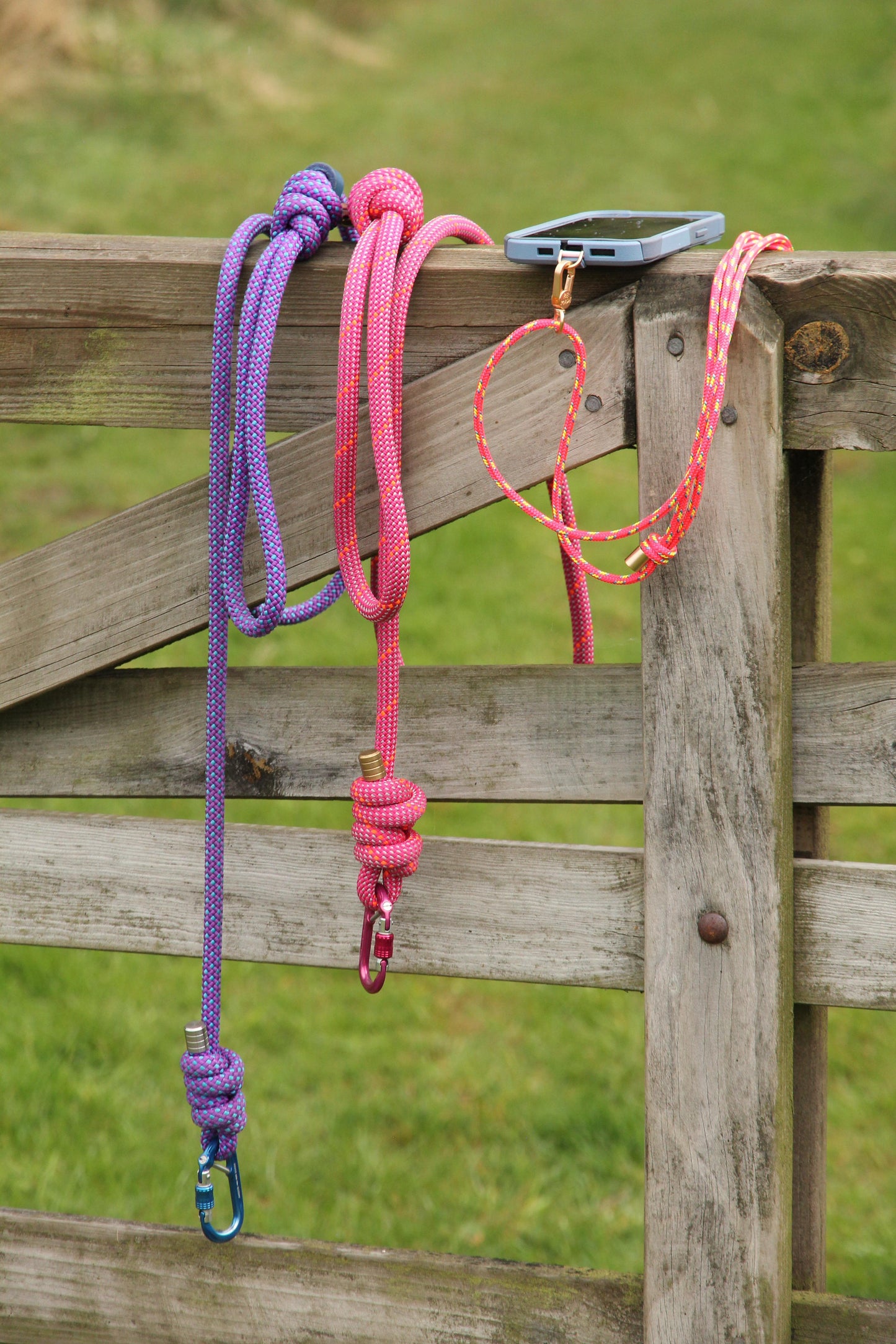 Re:Made Explorer Phone Sling, Beal® Climbing Cord | Catbells Pink