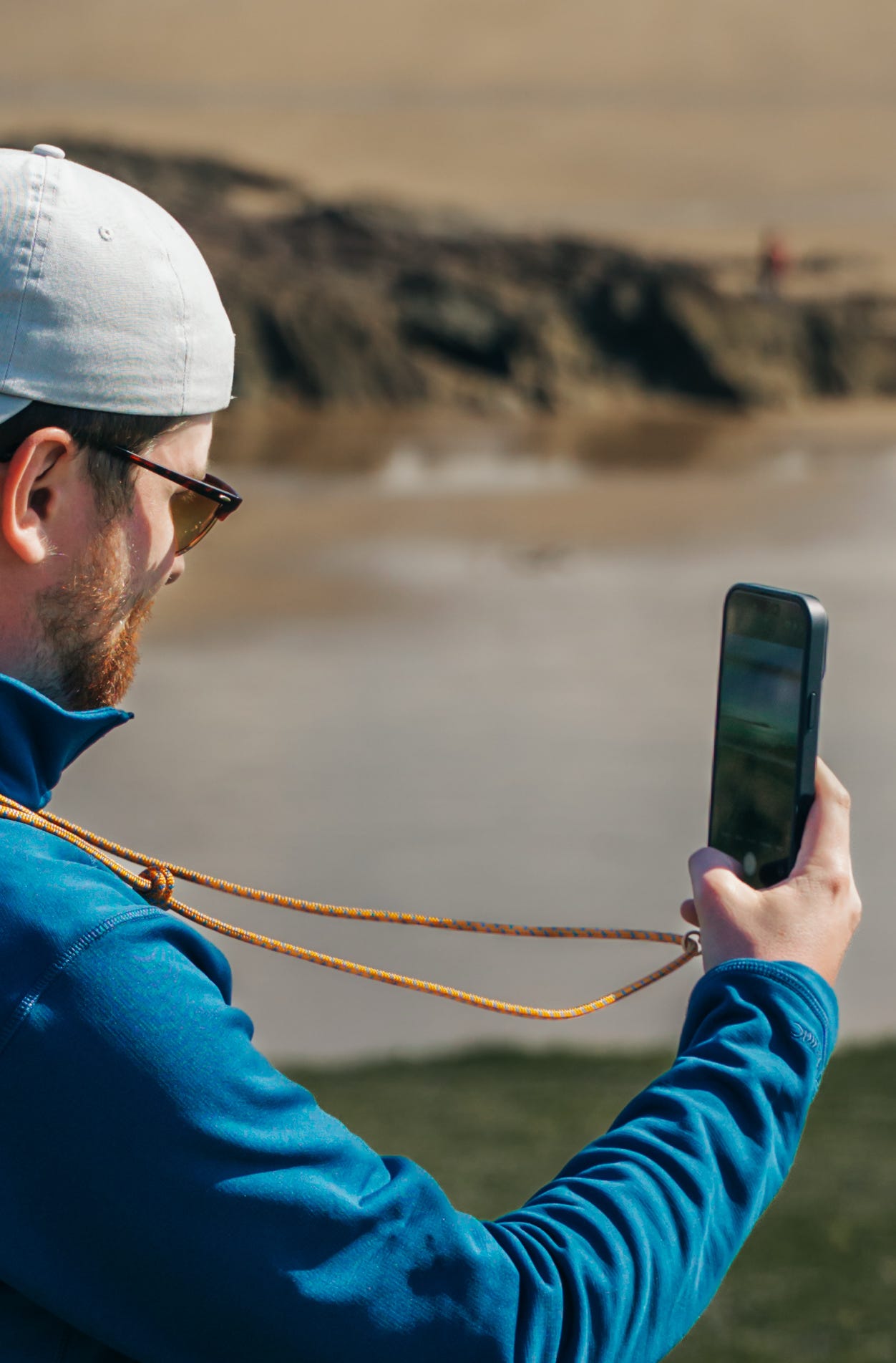 Re:Made Explorer Phone Sling, Edelrid® Climbing Cord | Scafell Pike Orange