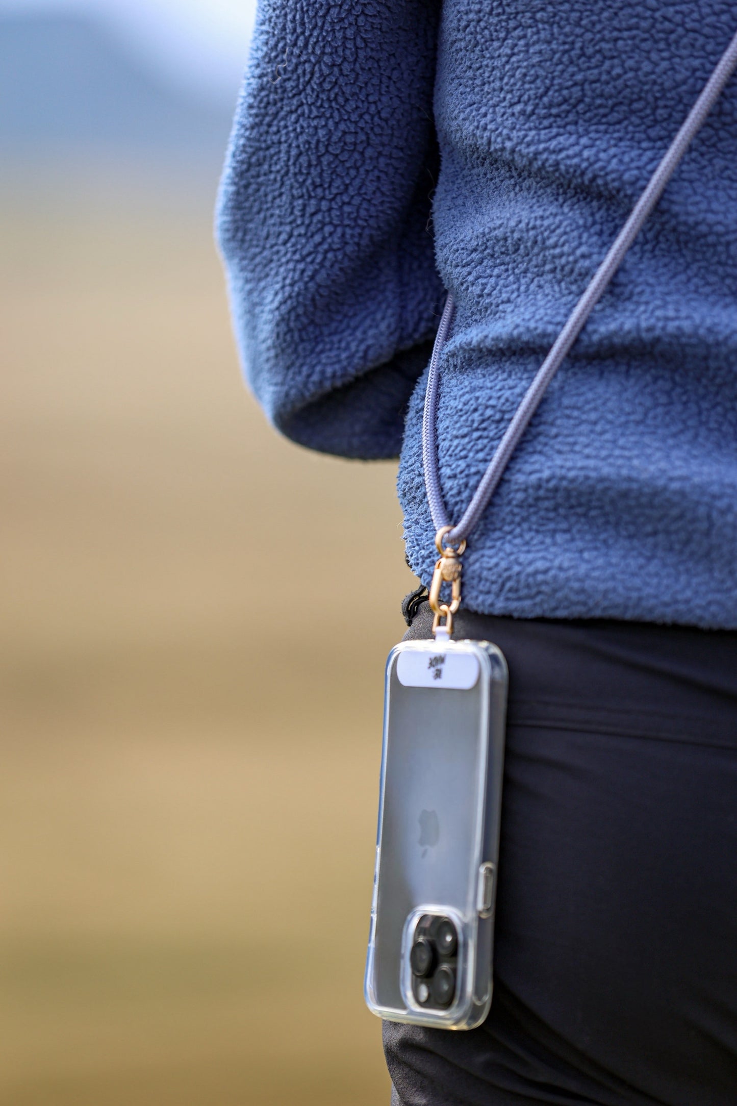 Re:Made Explorer Phone Sling, Edelweiss® Climbing Cord | Lilac & Gold