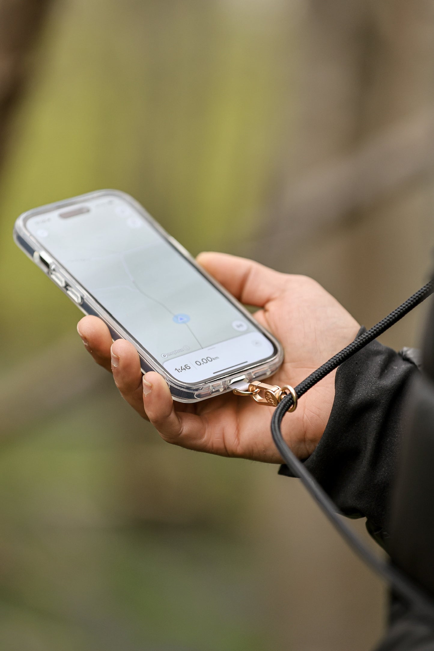 Re:Made Explorer Phone Sling, Edelrid® Climbing Cord | Black & Gold