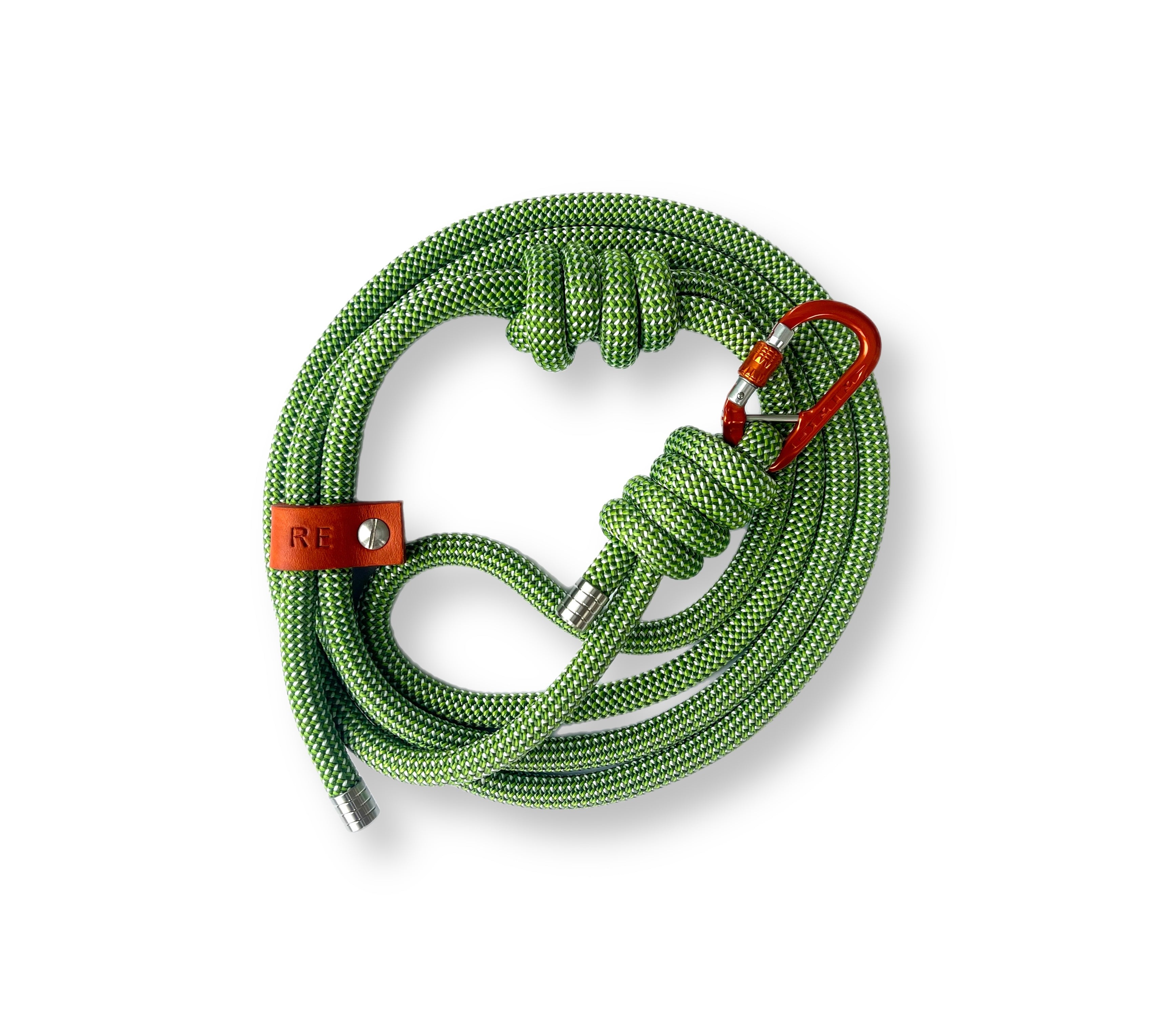 Green rope dog top lead