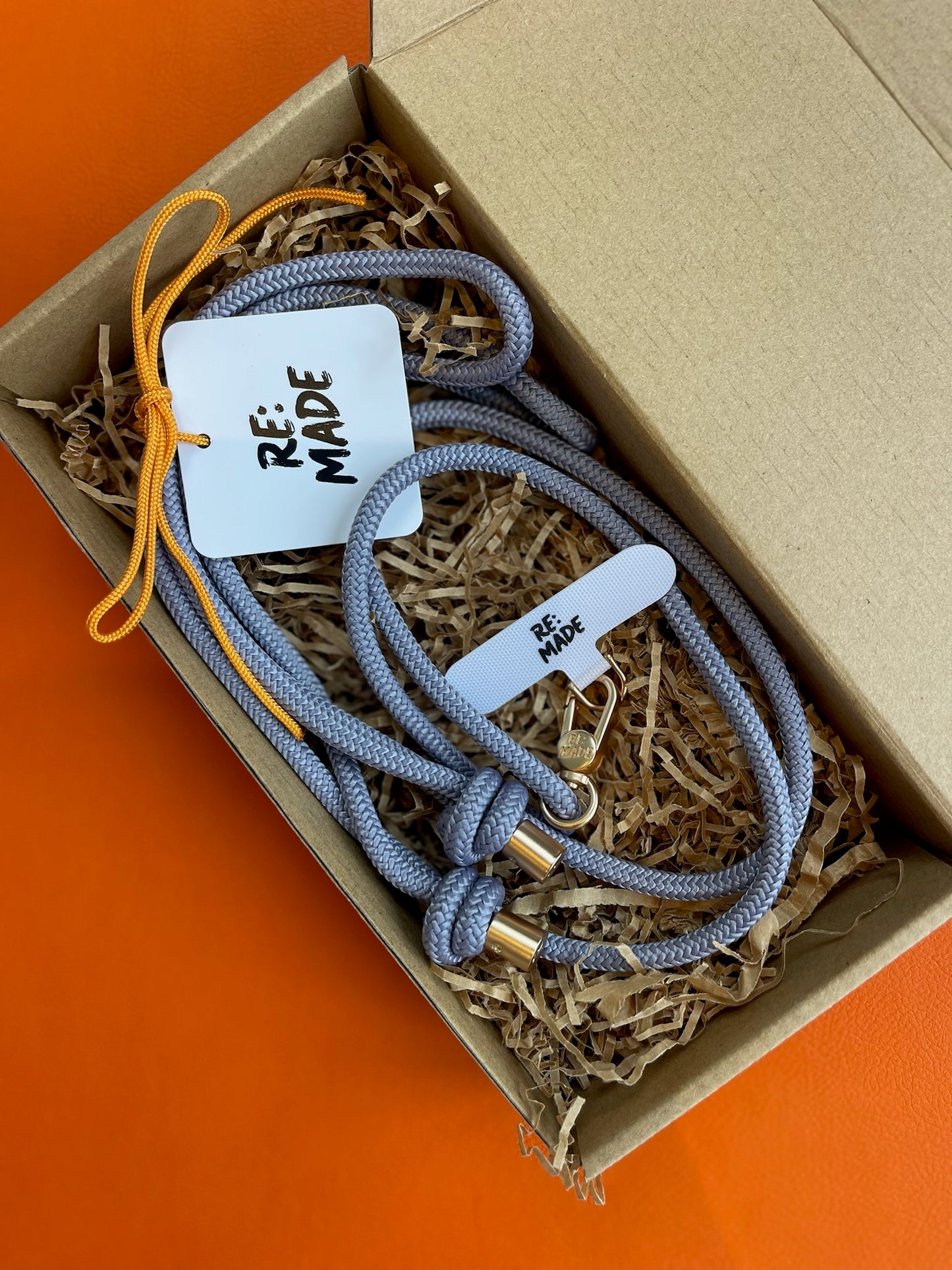 Re:Made Explorer Phone Sling, Edelweiss® Climbing Cord | Lilac & Gold