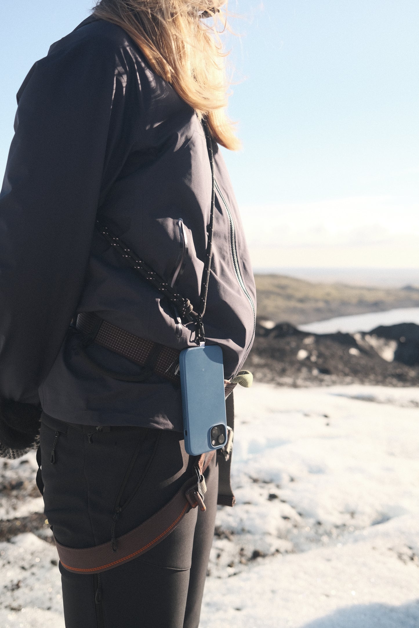 Re:Made Explorer Phone Sling, Edelweiss® Climbing Cord | Lilac & Black