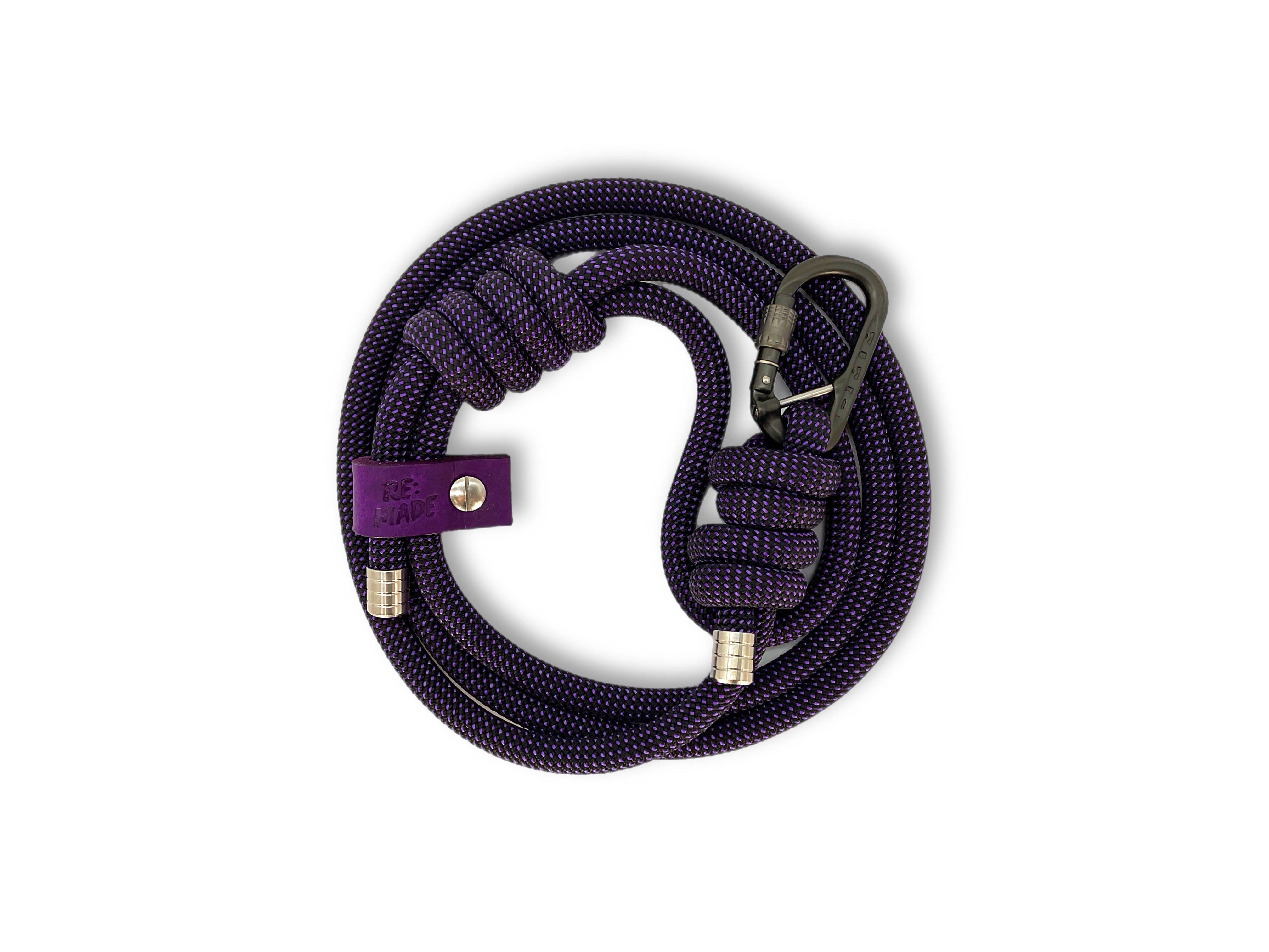 Lavender Lead Rope Borealis Purple, Beal® Climbing Rope Dog Lead - Re:Made