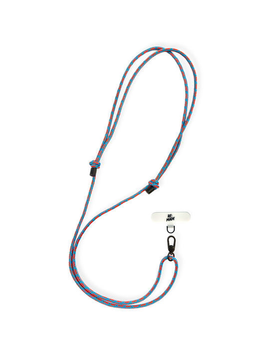 Re:Made Ridgeline Blue Explorer Phone Sling handmade using premium Mammut climbing cord