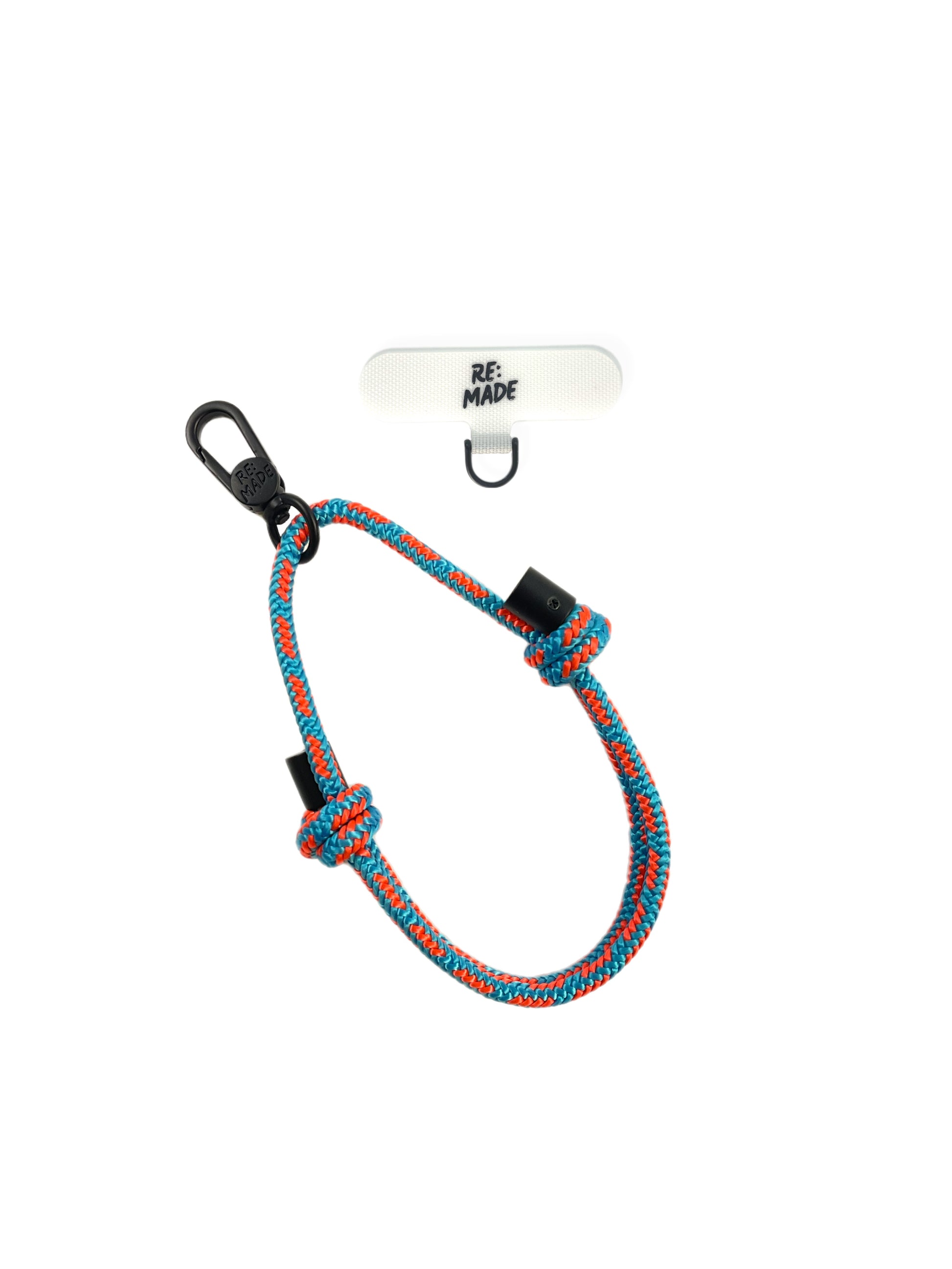 Re:Made Ridgeline Blue Explorer Phone Wrist Sling handmade using premium Mammut climbing cord
