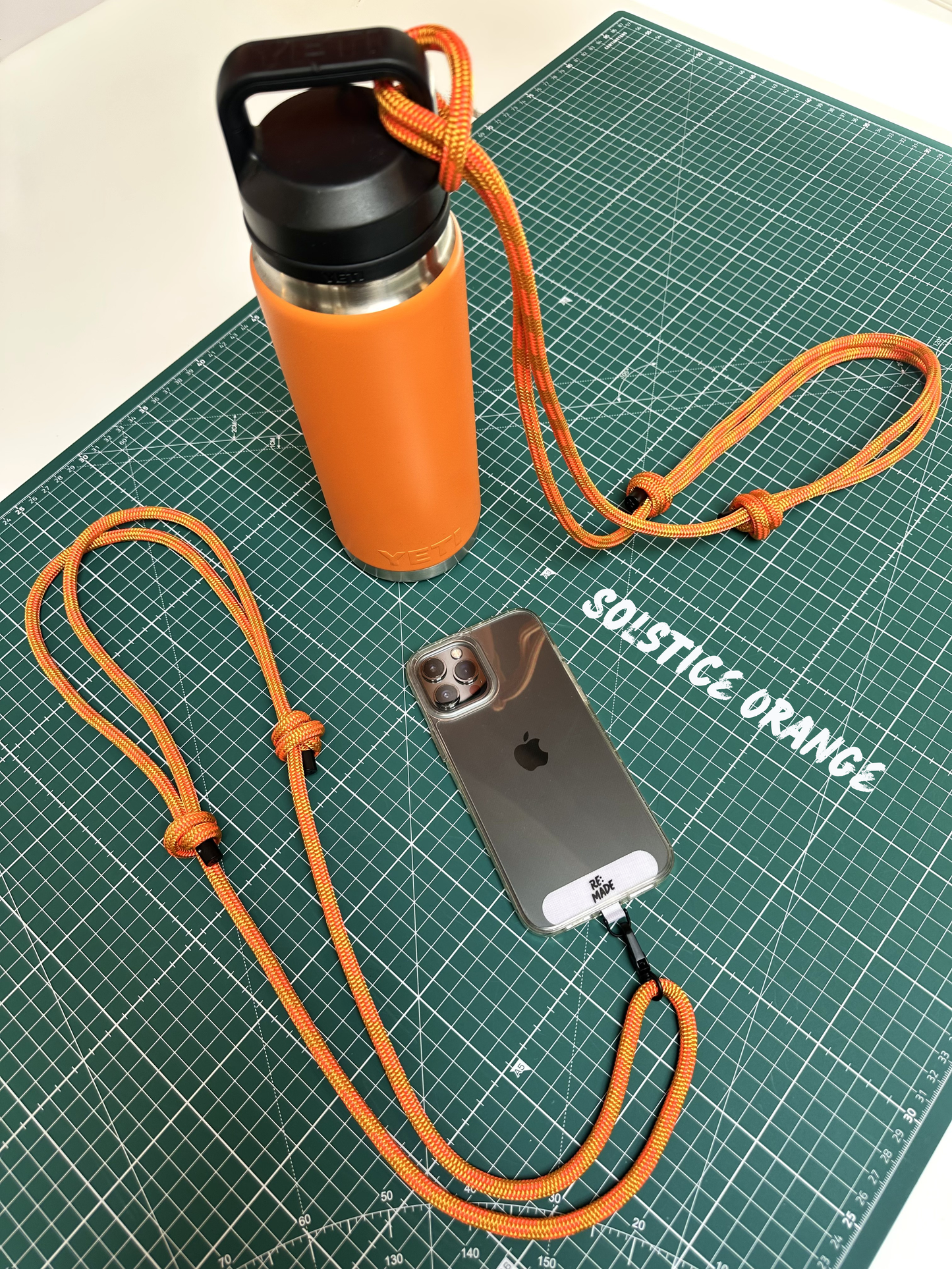 Secure Re:Made crossbody phone lanyard for travel hiking and everyday carry