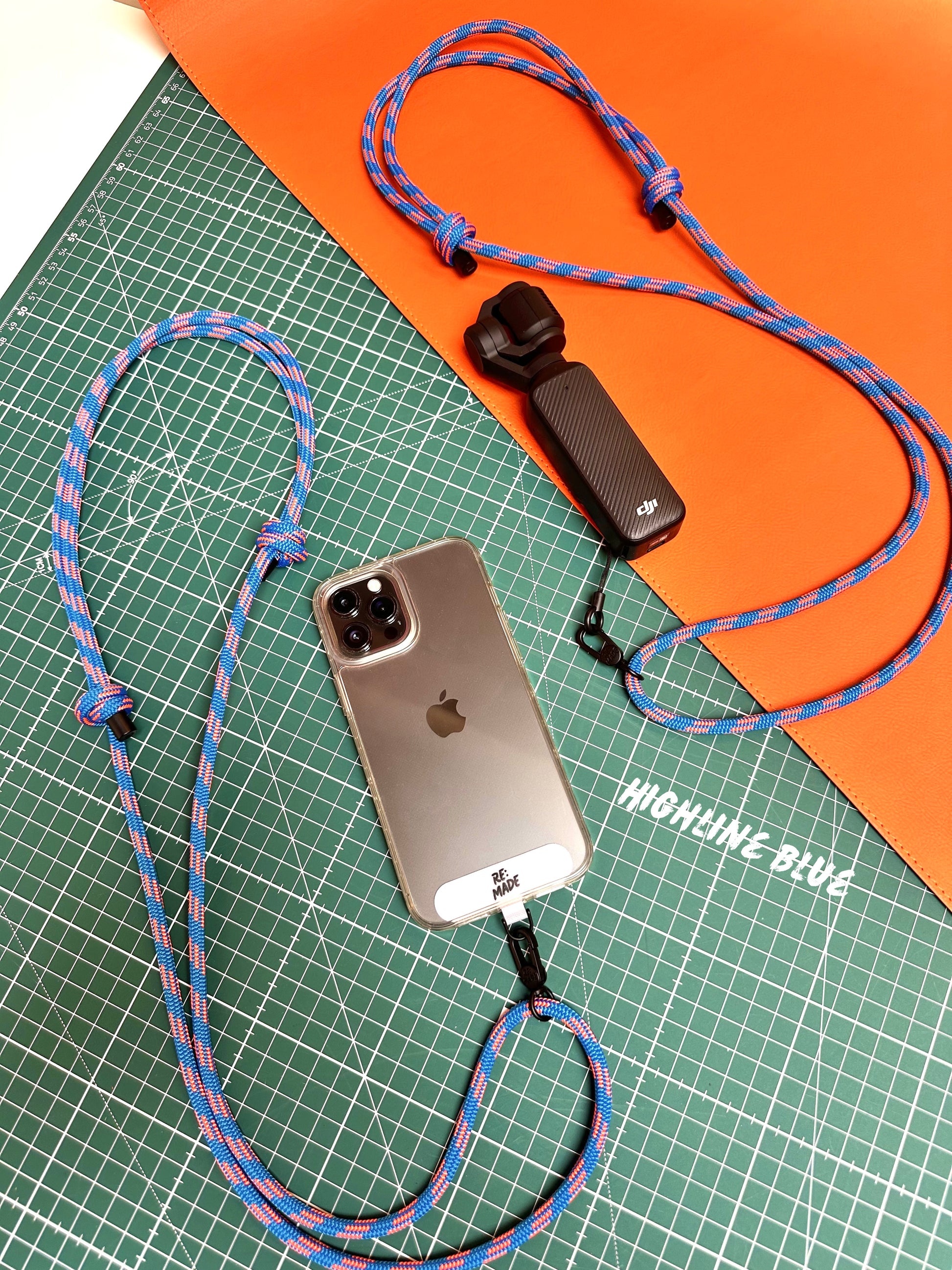     Universal Re:Made crossbody phone lanyard for outdoor adventures and travel