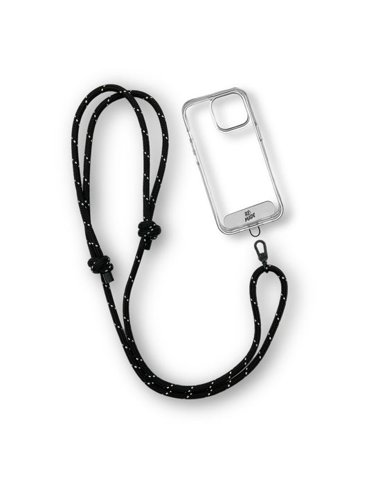 Re:Made Explorer Phone Sling, Tendon® Climbing Cord | Reflective Black